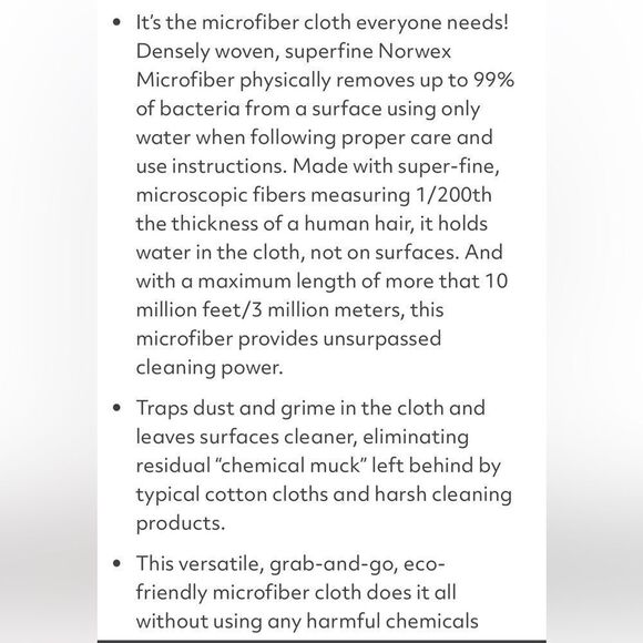 Norwex EnviroCloth Mushroom
With Sea Mist Trim NWT - Picture 5 of 10